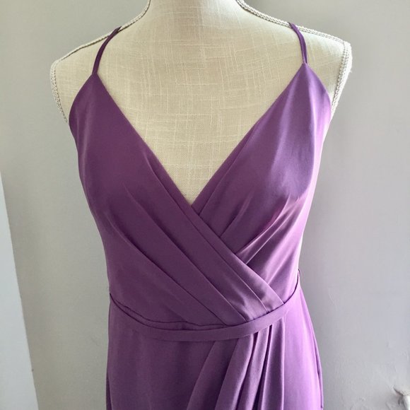 David's Bridal Lavender Special Occasion Dress Size 10 - Picture 2 of 7